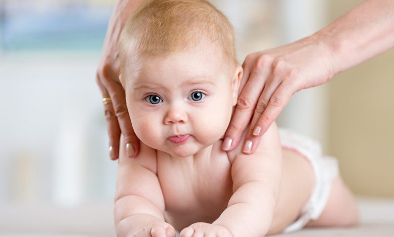 Oil Massage On Baby Skin