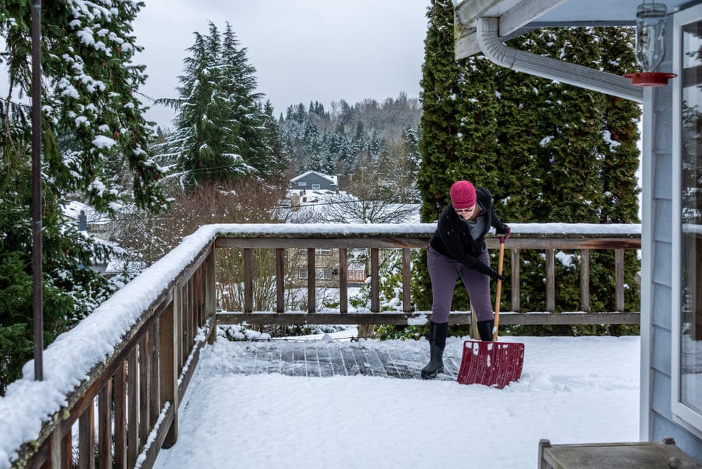 The Do's and Don'ts of Snow Removal from Decking