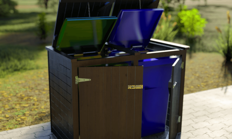 wheelie bin storage