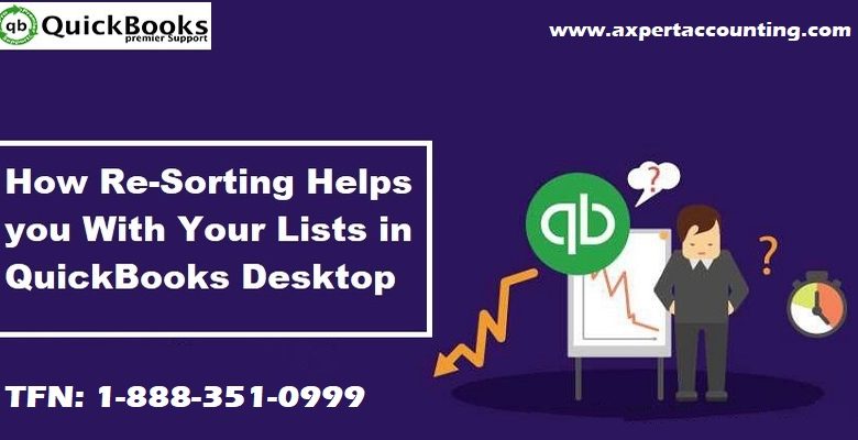 Re-sort Lists in QuickBooks Desktop