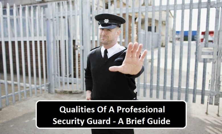 Qualities Of A Professional Security Guard - A Brief Guide