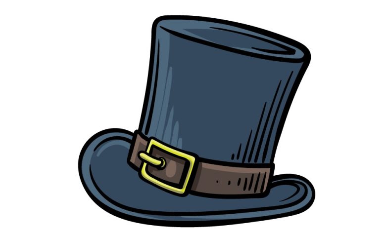 How to draw a top hat