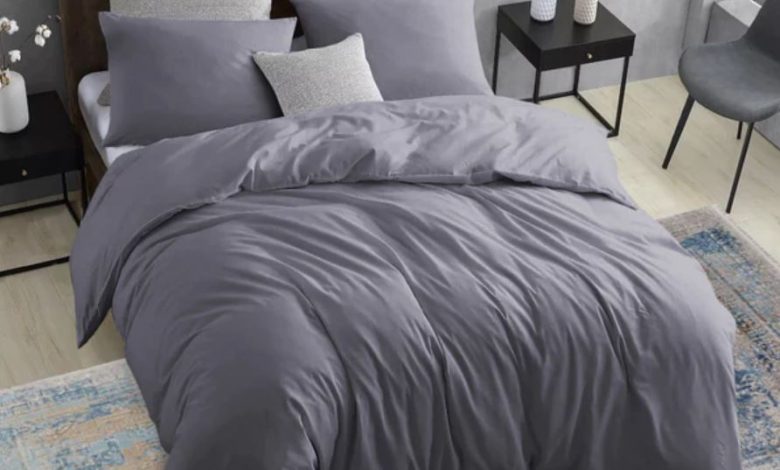 grey duvet cover