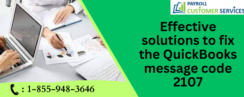 QuickBooks message code 2107